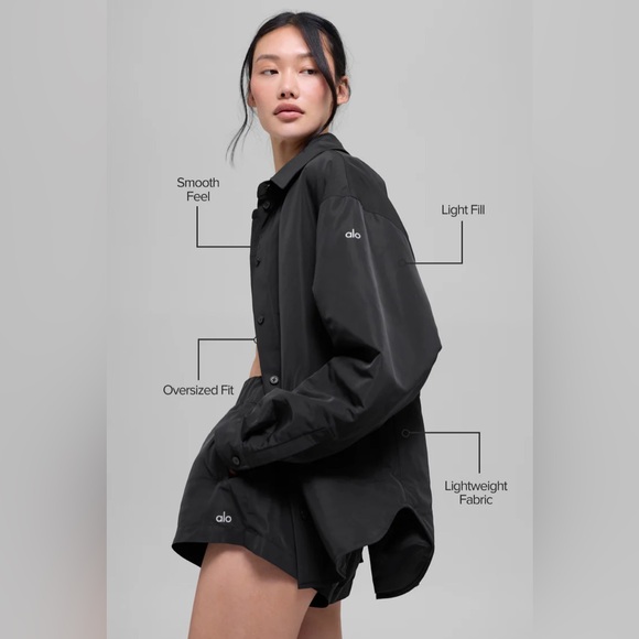 ALO Yoga Other - ALO Yoga Socialite Shacket Lightweight Jacket